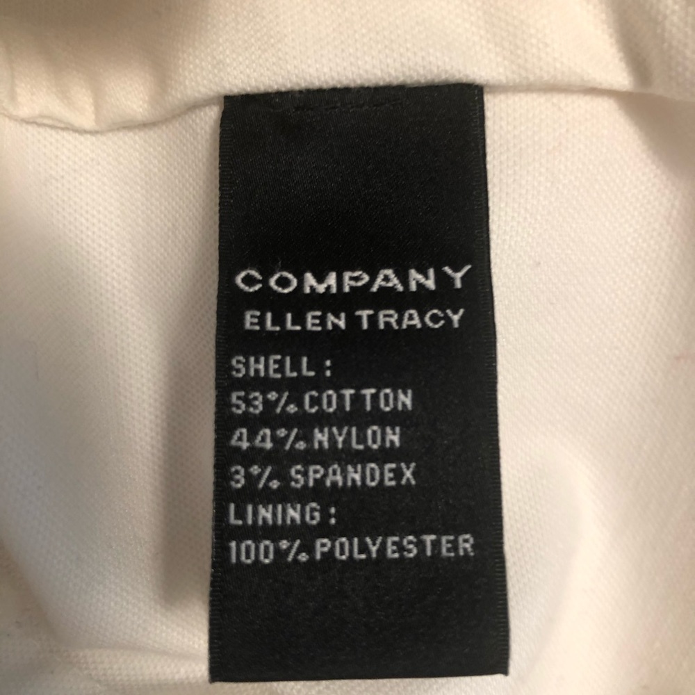 🌸 Ellen Tracy trenchcoat rain jacket ivory size med - Picture 3 of 5